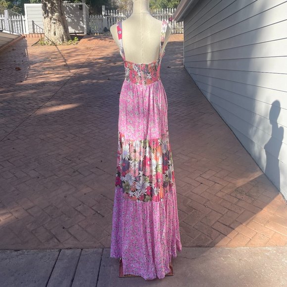 Agua Bendita Alani Floral Maxi Dress (Size: M) - Picture 3 of 6